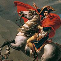 Jacques-Louis David: Bonaparte átkel az Alpokon (részlet)
